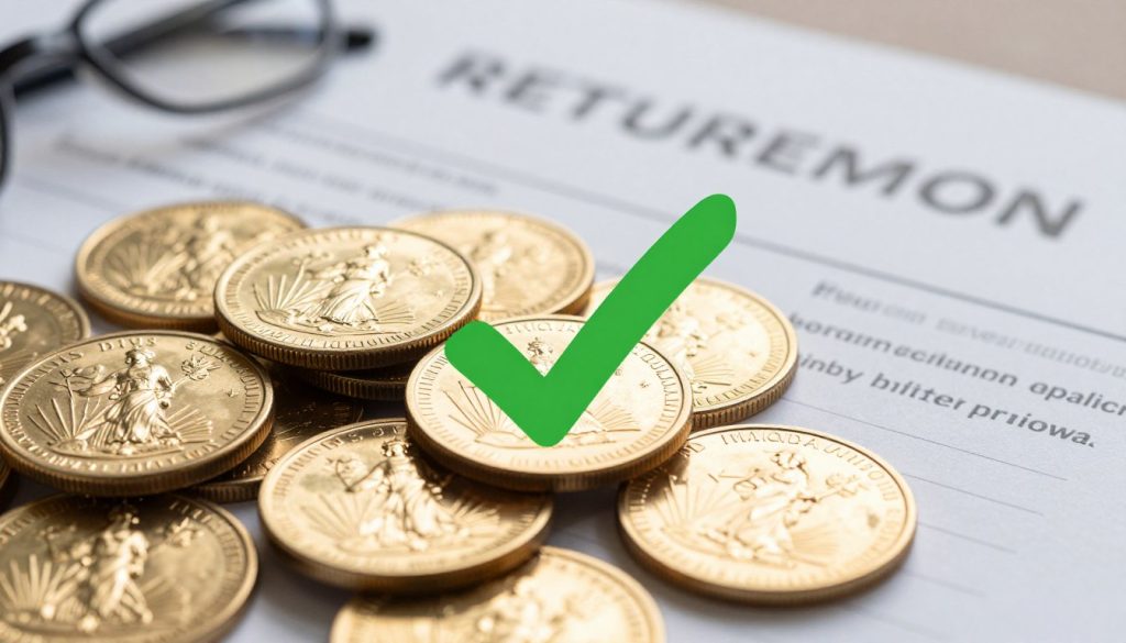 American Hartford Gold final recommendation showing gold coins with approved checkmark